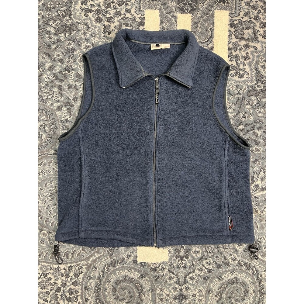 Vintage WoolRich Polartec Fleece Vest Made In USA Size L Blue